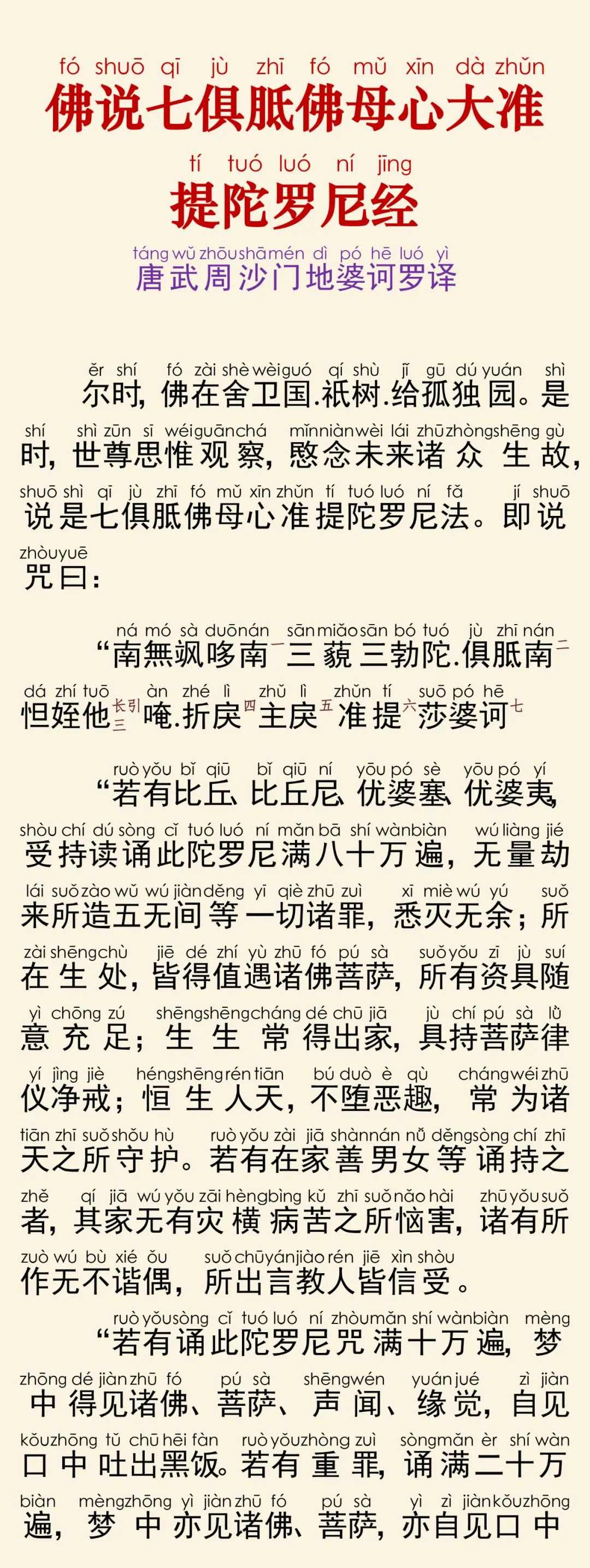 七俱胝佛母心大准提陀罗尼经5