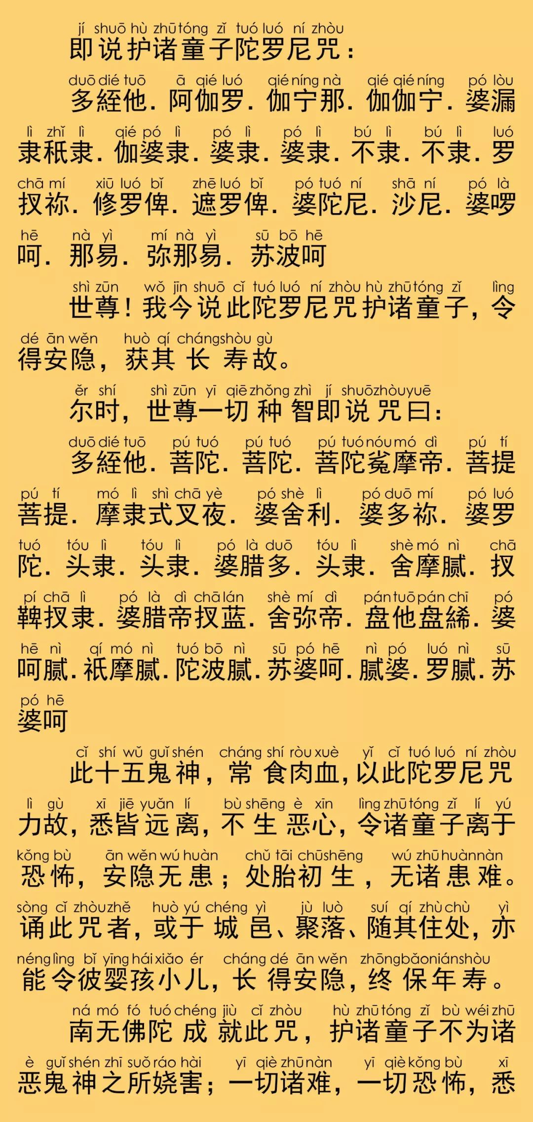 护诸童子陀罗尼咒经8