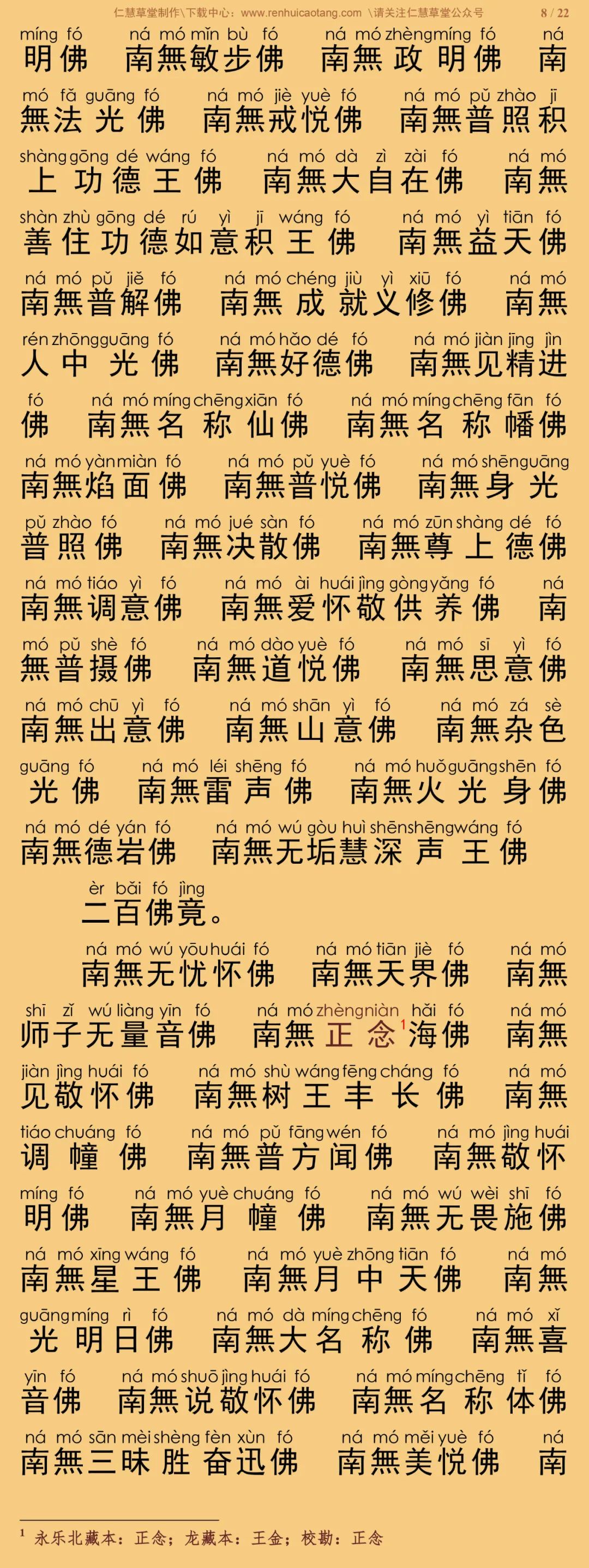 过去庄严劫千佛名经13