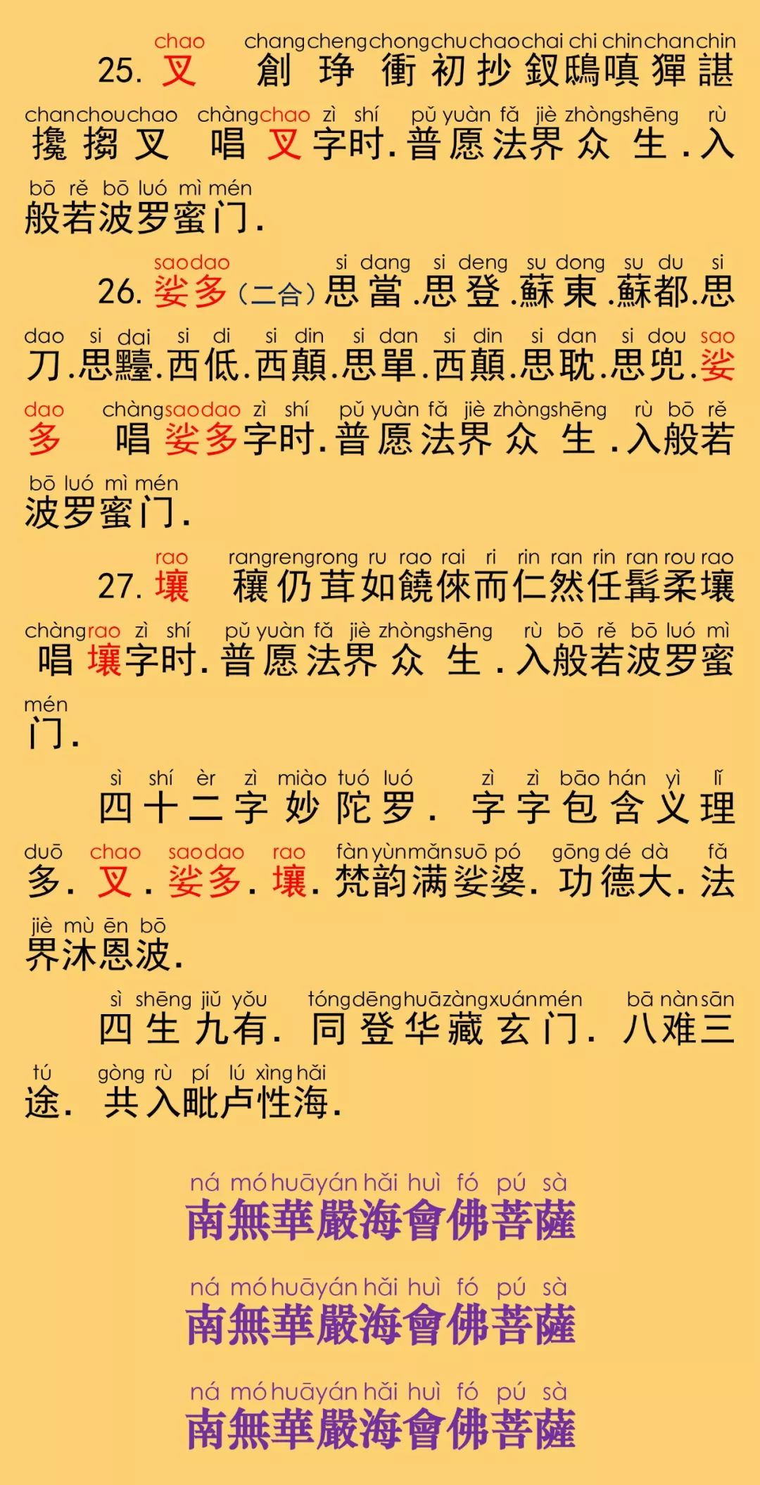 华严字母23